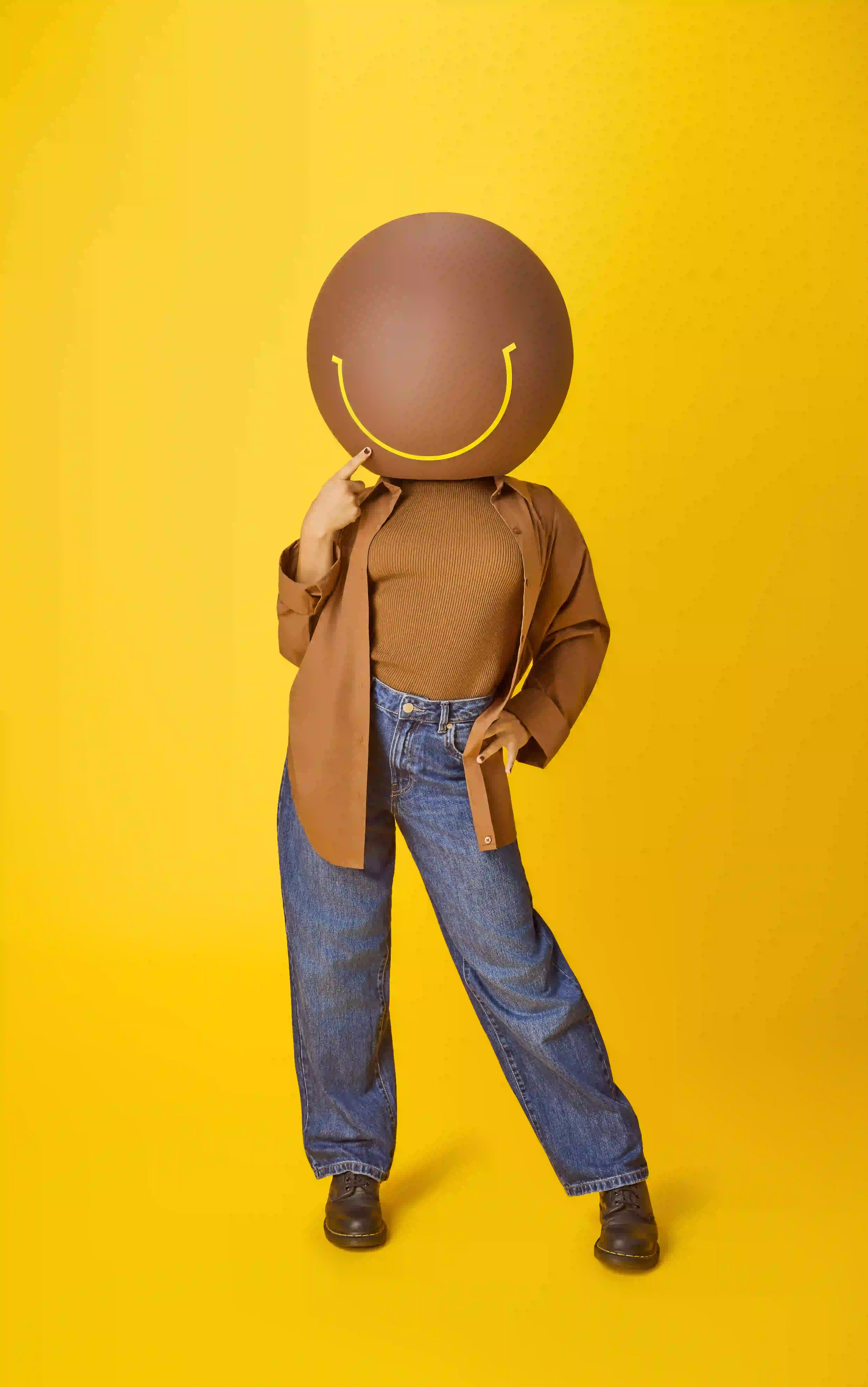 Foto de pessoa com uma cabeça igual de Neosa/smile.