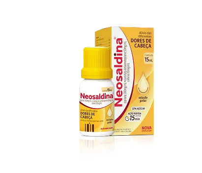 Embalagem de Neosaldina Gotas.